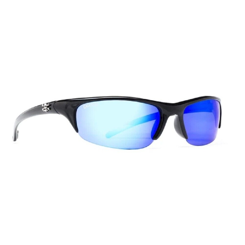 Calcutta Mcway Polarized Sunglasses Shiny Black/Blue Mirror