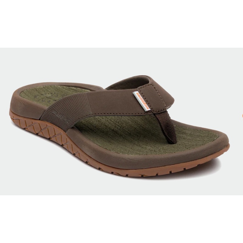 Grundens Mens Fishfinder Sandal Dark Brown M9