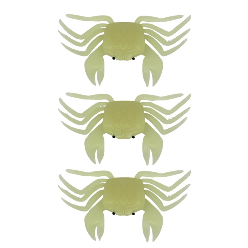Run Off Lures Black Fish Candy Crab – Glow White