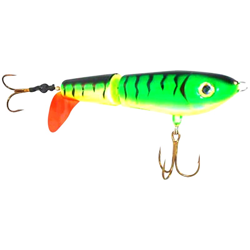 Tyrant Crusader Top Water Prop Lure, Wide Gap Short, 6.5″, Firetiger