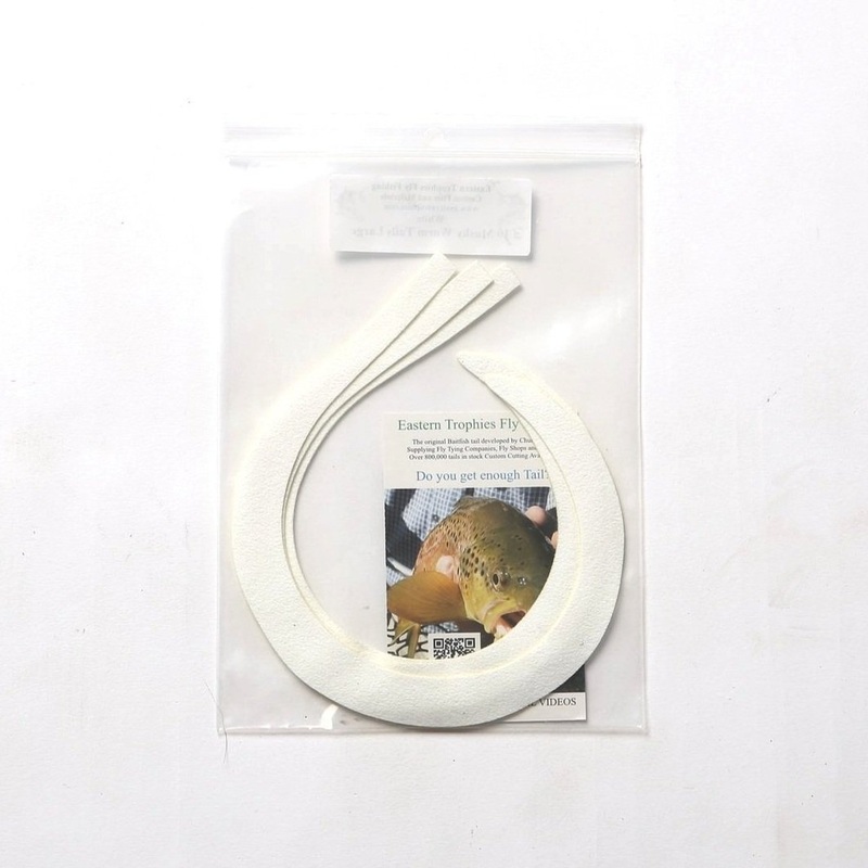 Eastern Trophies Musky Worm Tails Medium Chartreuse