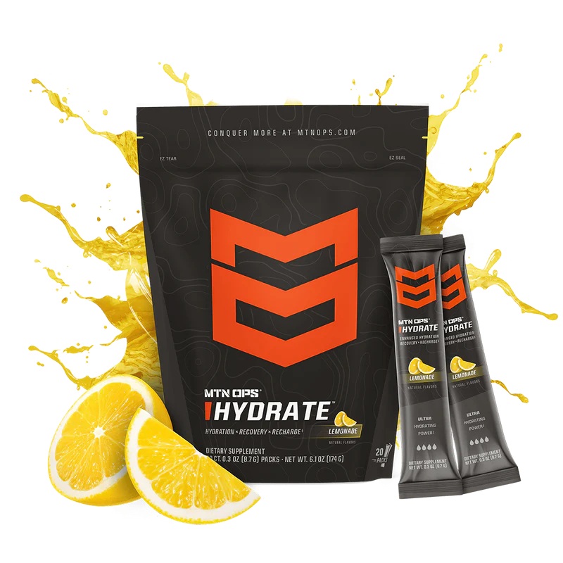HYDRATE – ELECTROLYTES/HYDRATE TRAIL PACK 20 LEMONADE