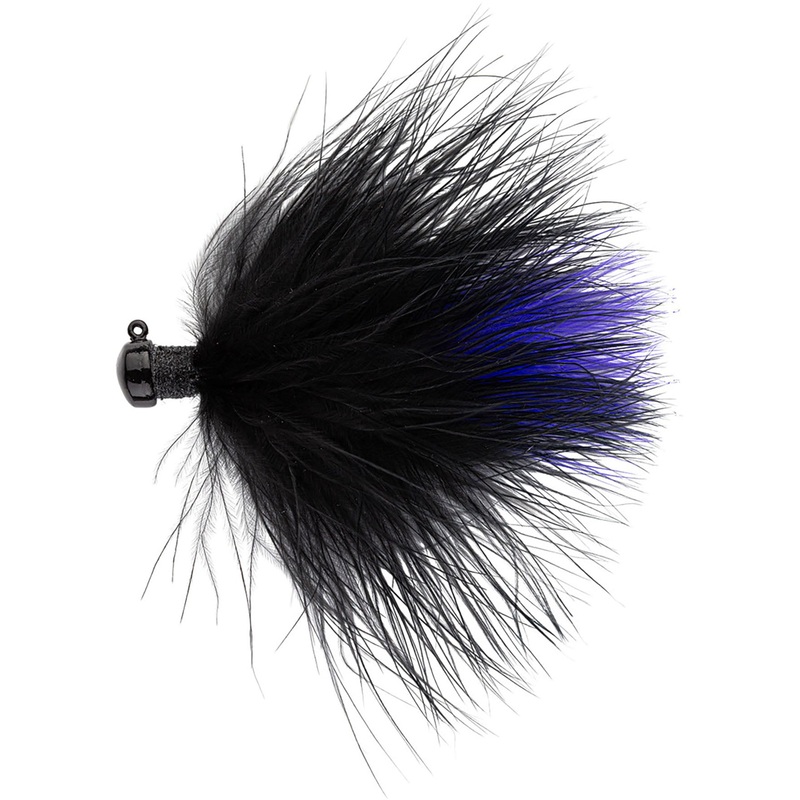 Northland Tackle Marabou Hair Jig – 2 Pack Black Purple 1/16 oz