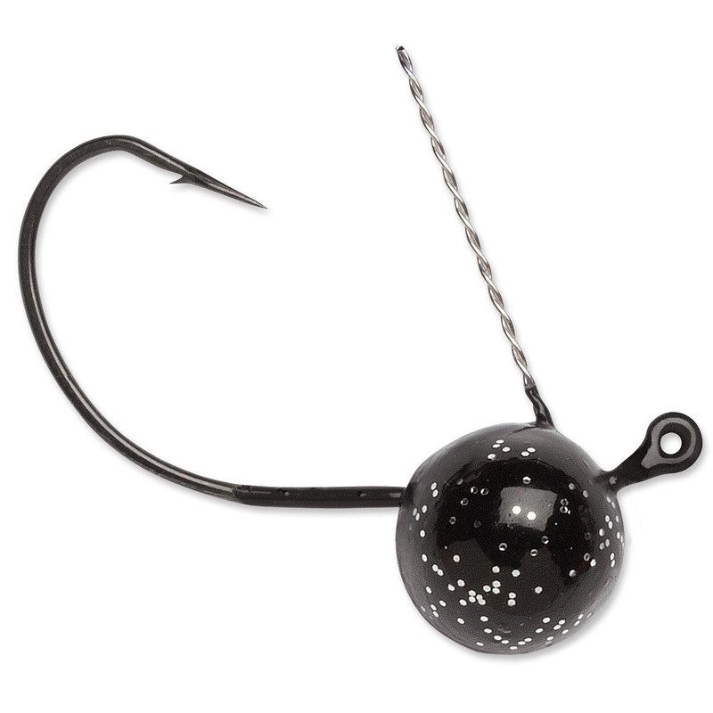 VMC Wacky Weedless Jig Head 4 pack Black 1/16 oz