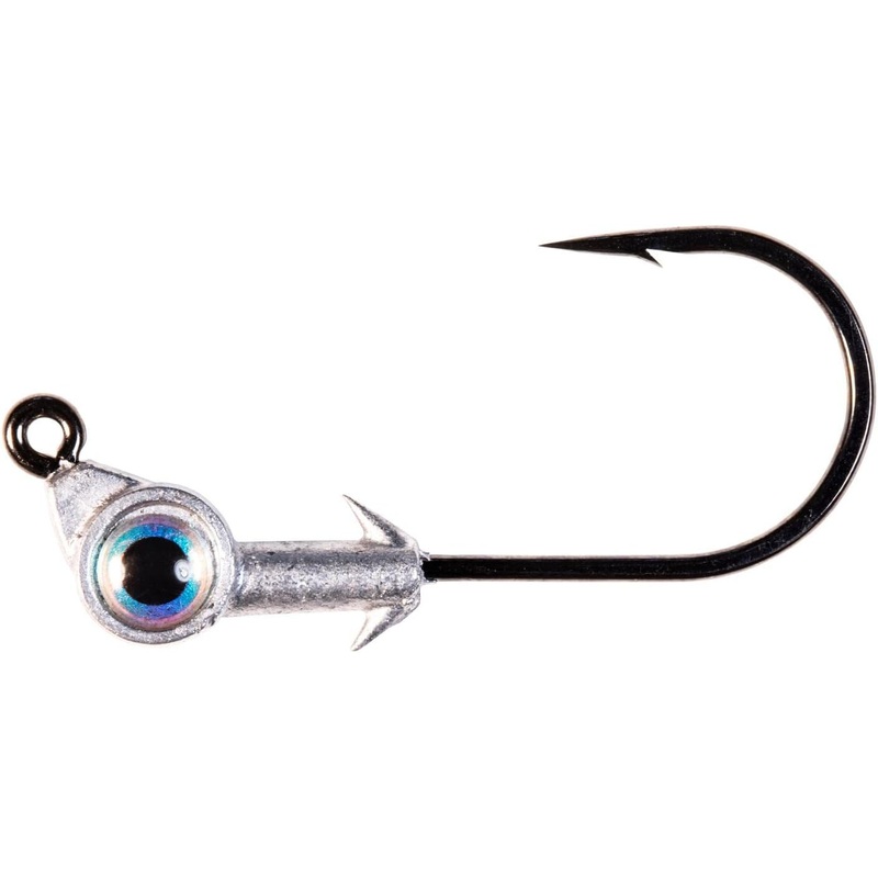Z-Man Swimbait Eye Jigheads, Pearl, 3 Pack 1/2 oz – 5/0