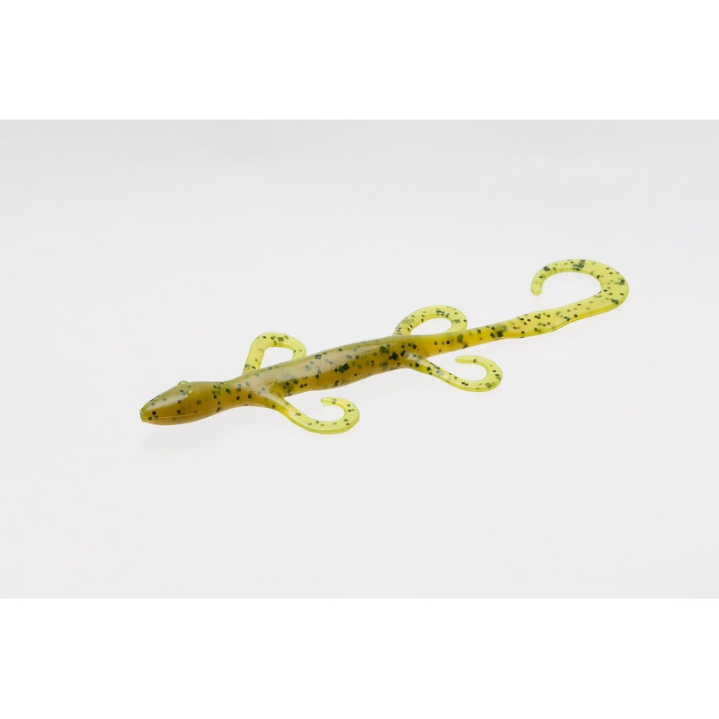 Zoom Lizard, 6″, 9 Pack Pumpkin Chartreuse