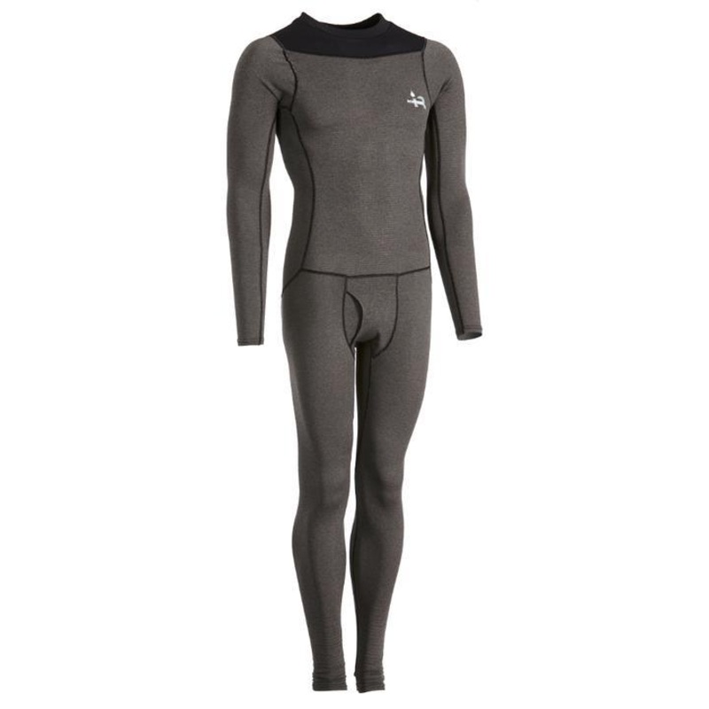 IR K2 Power Grid Fleece Union Suit Carbon Large