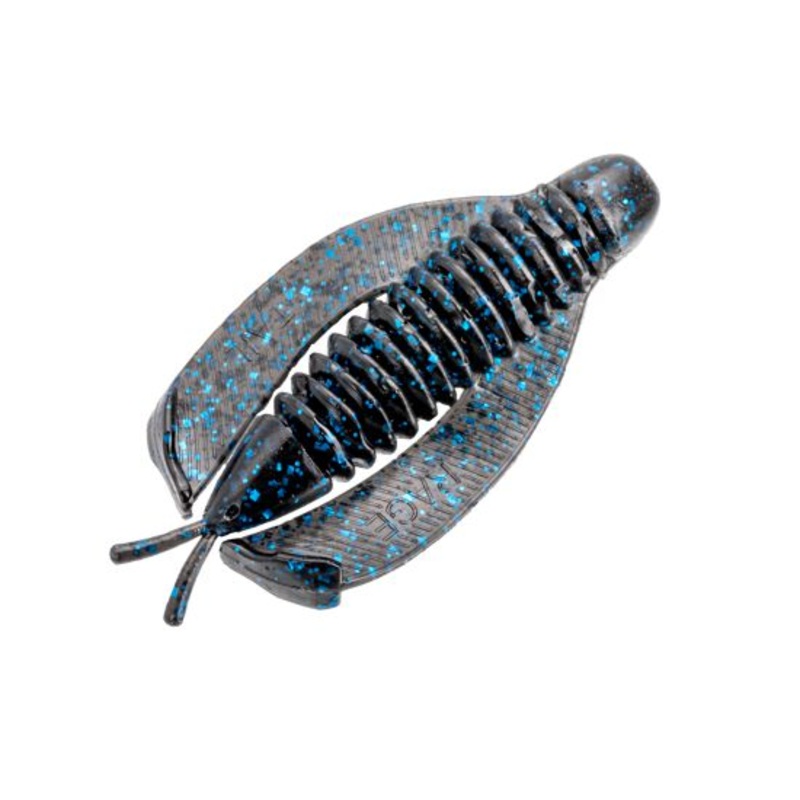 Strike King Rage Hawk Soft Plastic Creature Bait Black and Blue
