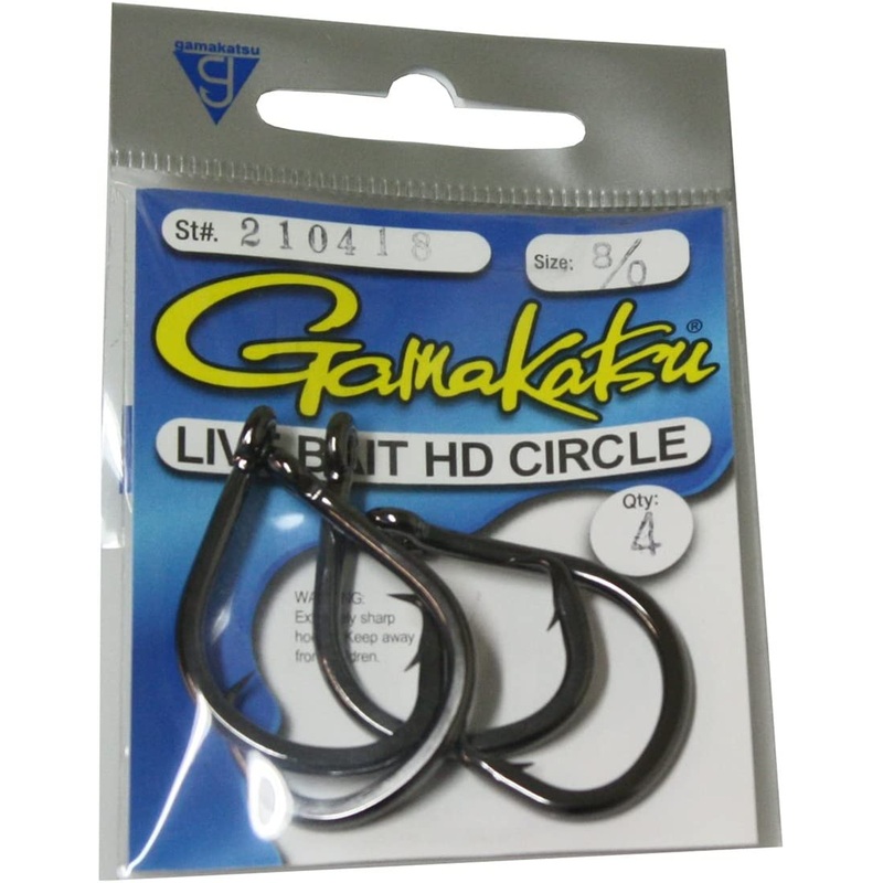 Gamakatsu Live Bait Hd Circle Nsb 5/0 – 6Pc/Pk