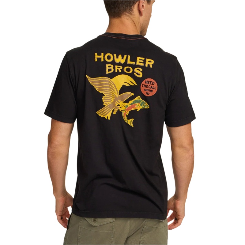 Howler Brothers Cotton Pocket T-Shirt – Osprey Prey : Black Osprey Prey : Black S