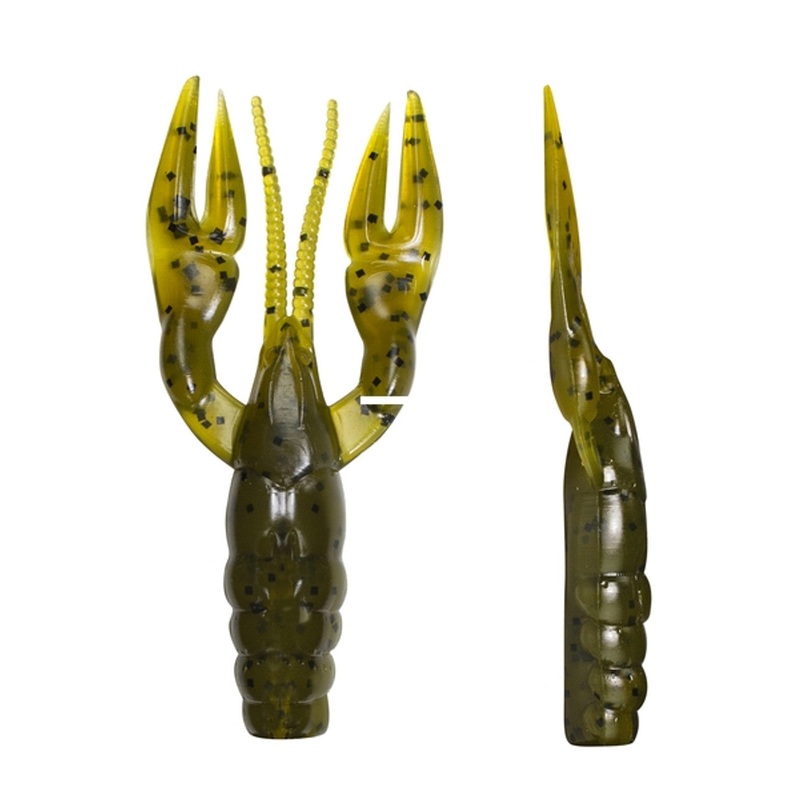 Lunkerhunt Pre-Rigged Finesse Craw Green Pumpkin 3″