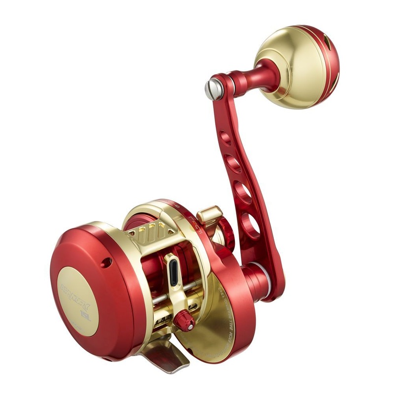 MAXEL ARMORY CONVENTIONAL REEL RED LIGHT GOLD 15L (LEFTY)