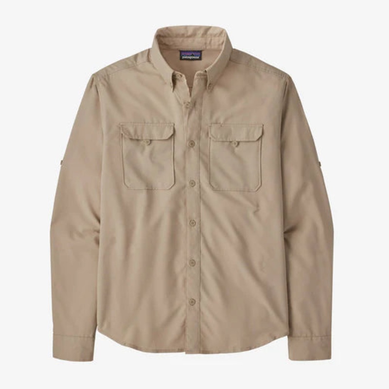 Patagonia – M’s L/S Sol Patrol Shirt – Oar Tan M