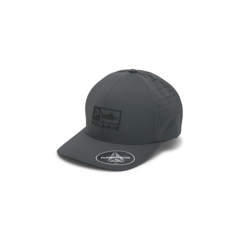 PELAGIC DELTA FLEXFIT ICON HAT SMOKEY BLUE S/M