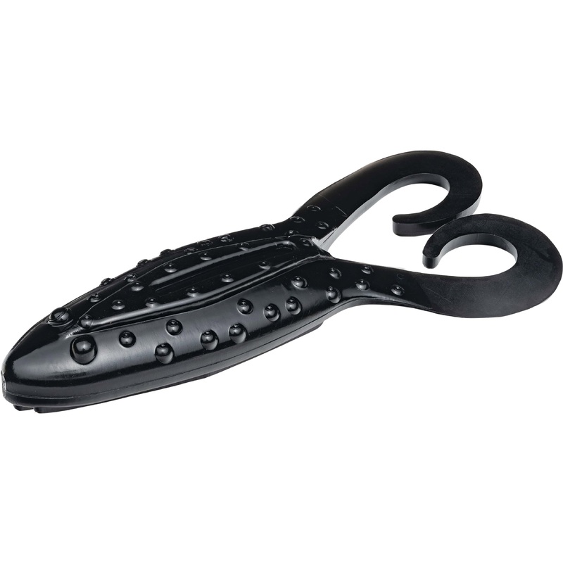 Strike King KVD Gurgle Toad Junior 3 1/4 inch Soft Plastic Frog 7 pack Black White Swirl