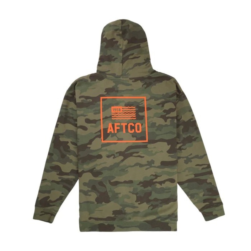 Aftco Jumbo Camo Pullover Hoodie Forest Camo M