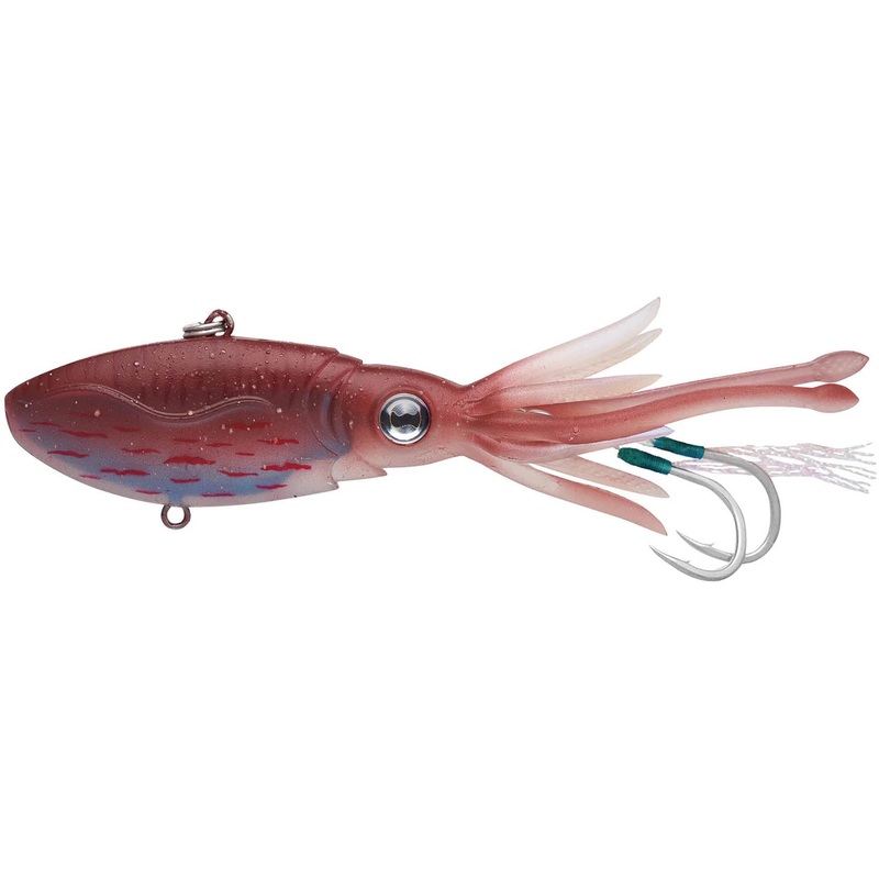 Nomad Design Squidtrex 130 Squid Jig/Vibe Lure – 5 Inch Brown Speckle 5 in – 3 1/4 oz