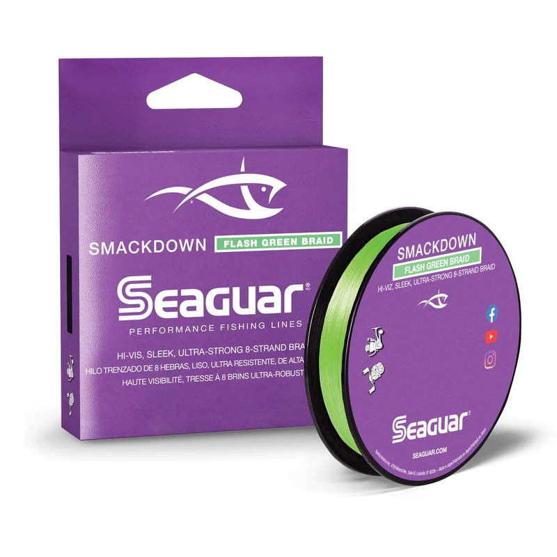Seaguar Smackdown Braid 150 Yards Flash Green 10 pound