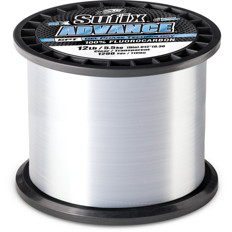 Sufix Advance Fluorocarbon Bulk Spool 1200 Yards 4 pound