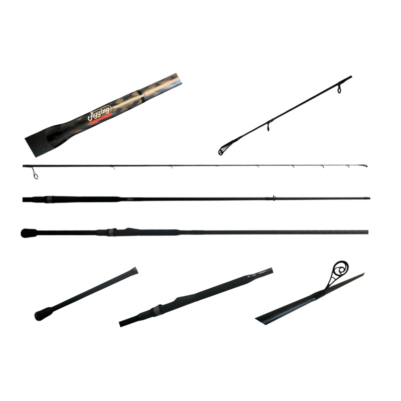 Jigging World Custom Black Out Night Ranger Spinning Rod JW-CUSTOM-NR721C-H