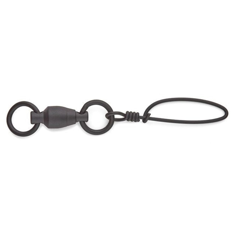 Sampo Double Welded Rings with Tournament Snaps Black 3 – 60 pound – 3 pack