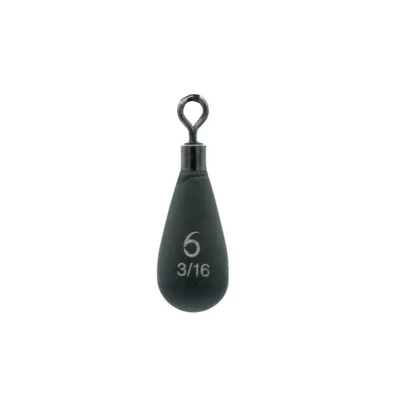 6th Sense Wedge Series Tear Drop Shot Weight – Tungsten 1/4 oz