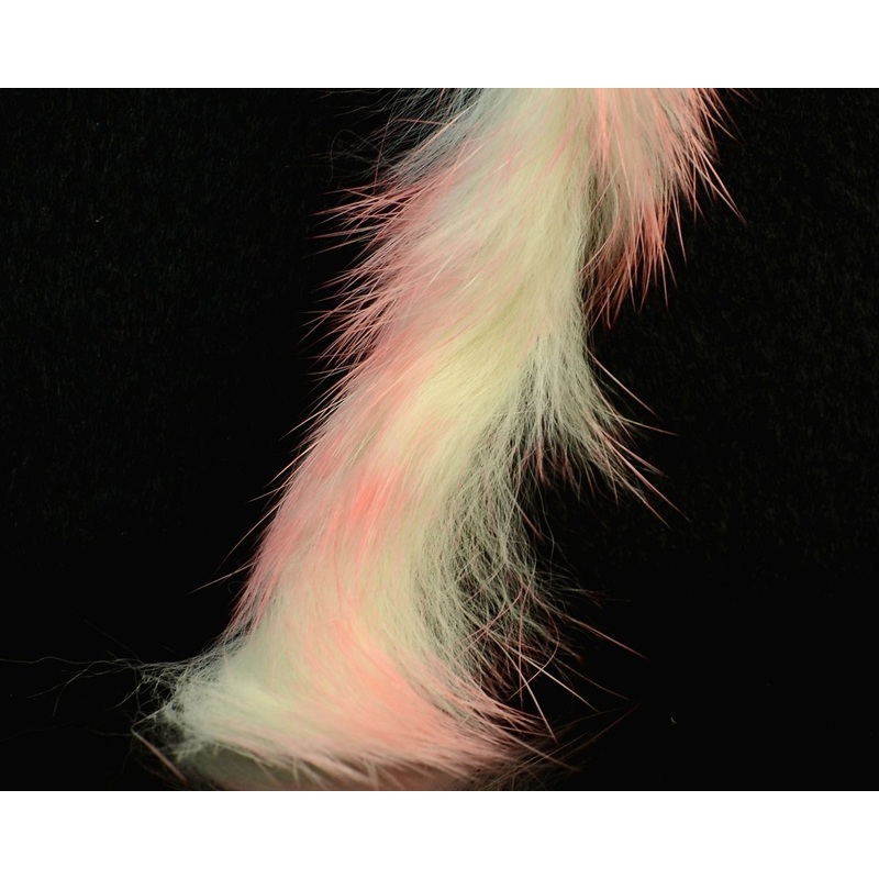 Hareline Crosscut Rabbit Flesh Strips Two Tone Creamy Pink
