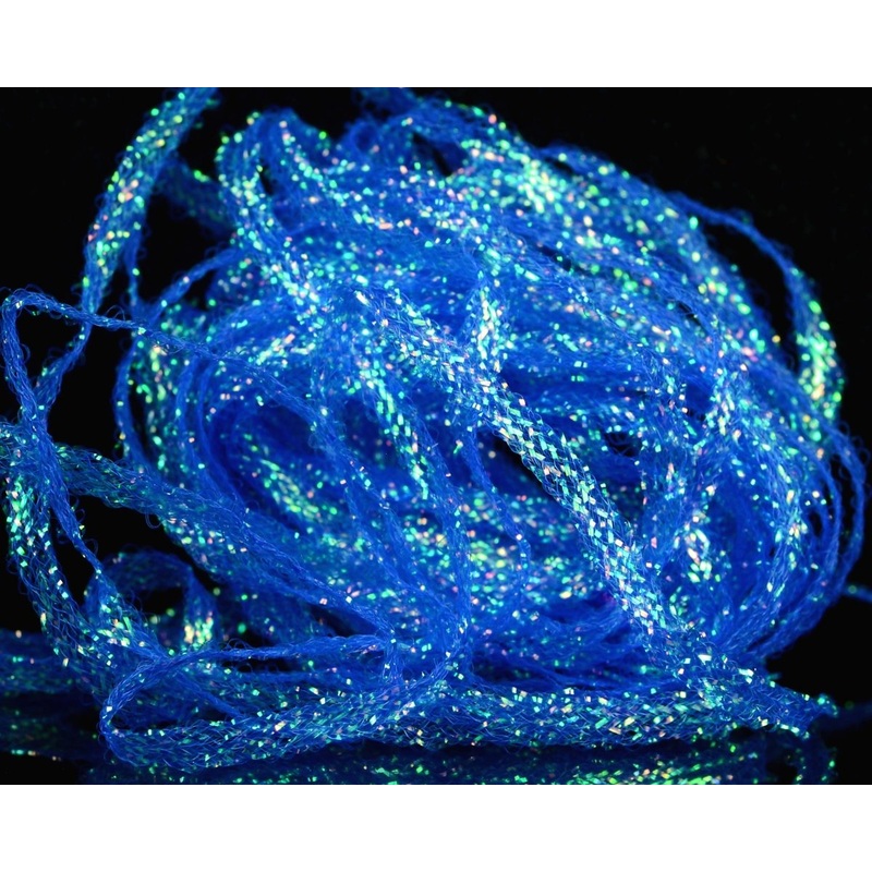 Hareline Flat Diamond Braid Bright Blue