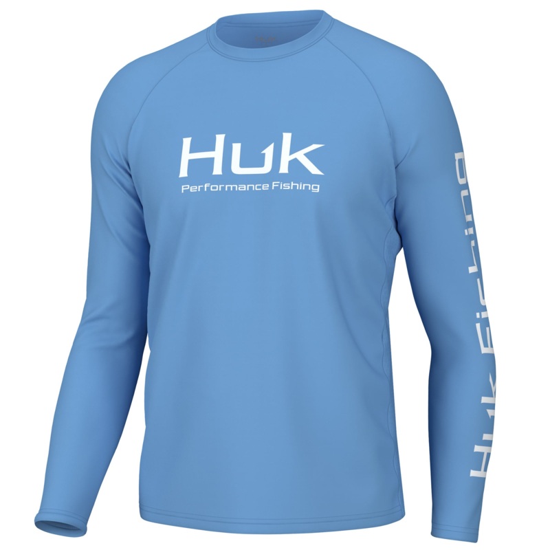HUK YOUTH PURSUIT PERFORMANCE CREW Marolina Blue Youth Extra Small