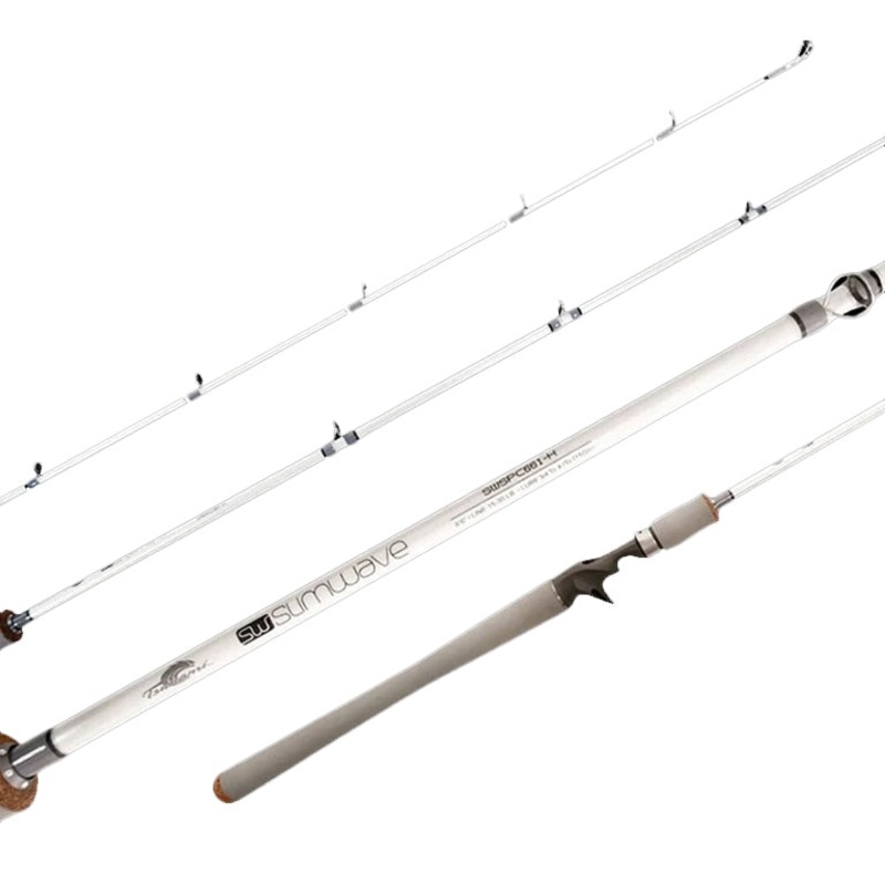 Tsunami Slim Wave White Jigging Conventional Rod SWSPC-641-MH