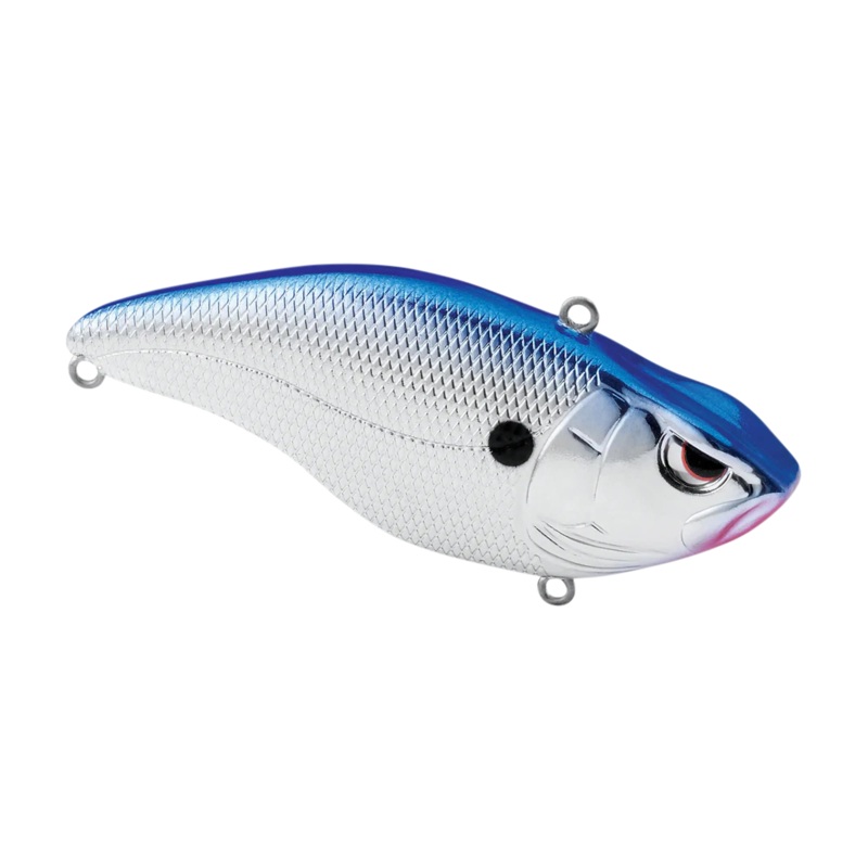 Aruku Shad Silent 75 Lipless Crankbait Chrome Blue