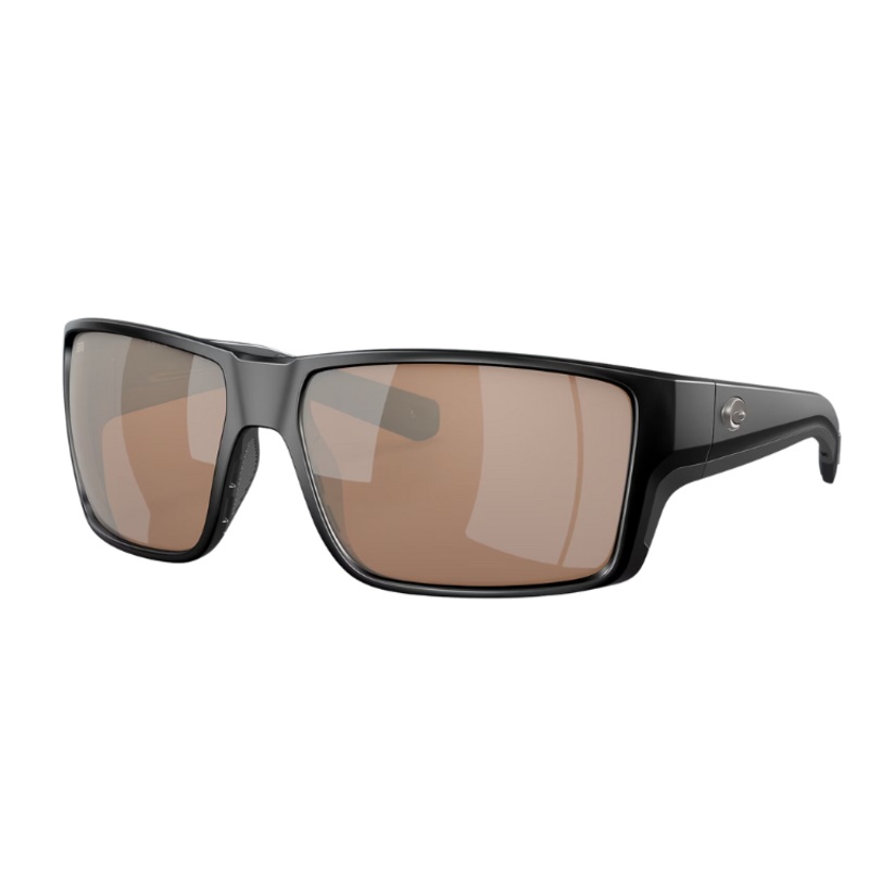 COSTA REEFTON PRO POLARIZED SUNGLASSES MATTE BLACK GOLD MIRROR GLASS (580G)