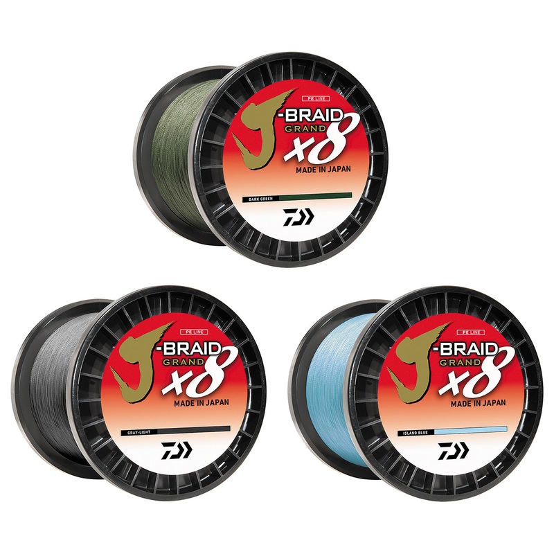 Daiwa J-Braid Grand x8 Braided Line 3,000 Yard Bulk Spools Dark Green 20 pound