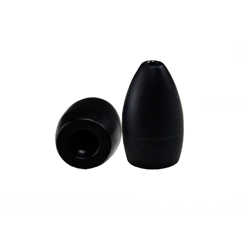 Matte Black Tungsten Flipping Weights 3/16oz