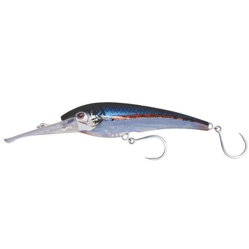 Nomad DTX Minnow 200mm / 8″ Heavy Duty Sinking Trolling Lure Model: DTX 200mm / 8″ Sinking Black Pink Mackerel