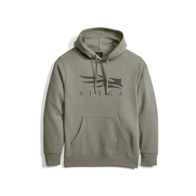 Sitka Icon Pullover Hoody Black/Orange XS
