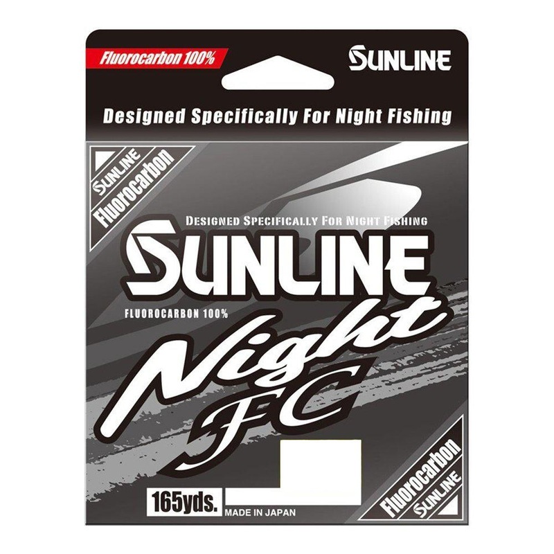 Sunline Night FC Line 165yd Spool 12lb Clear Blue
