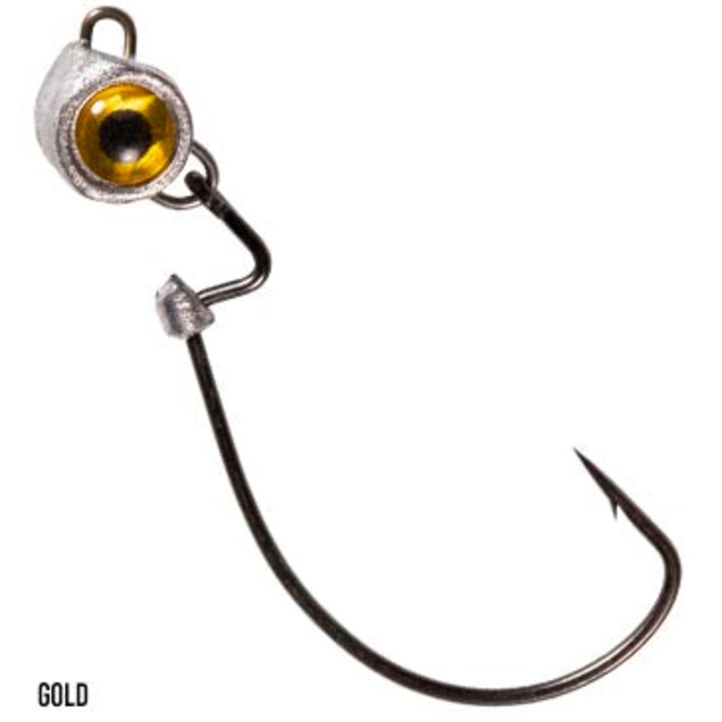 ZMAN TEXAS EYE FINESSE JIGHEADS GOLD 1/15 OZ