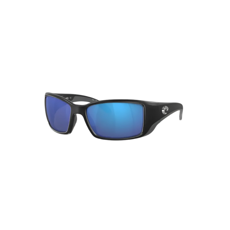COSTA BLACKFIN POLARIZED SUNGLASSES MATTE BLACK BLUE MIRROR GLASS (580G)