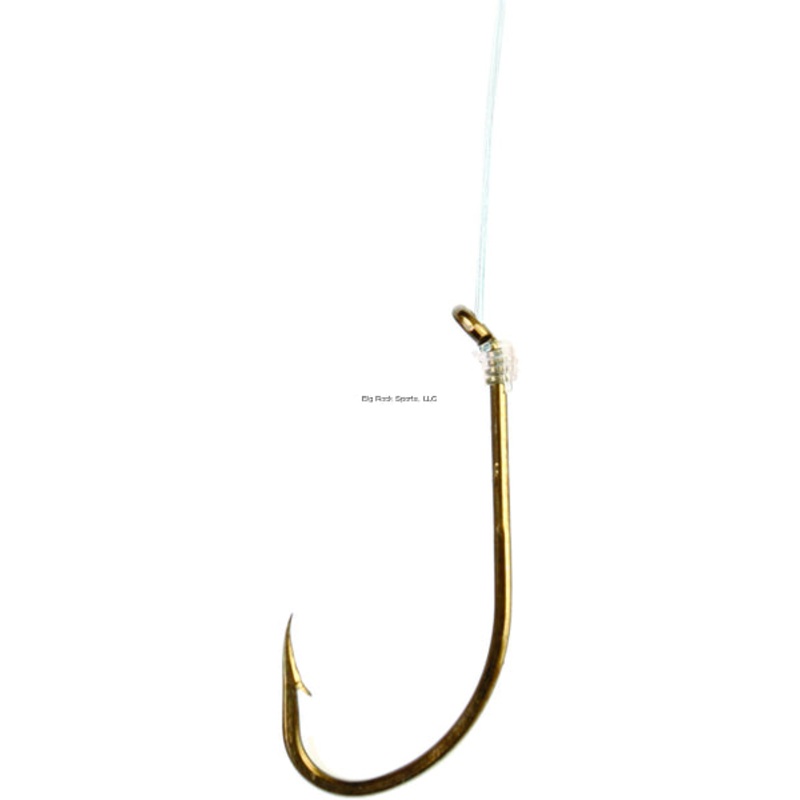 Eagle Claw Medium Wire Snelled Hook Size 4