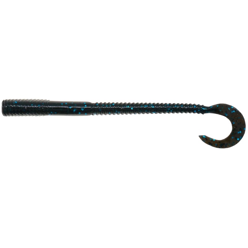 Mule Fishing Jack Worm 8 Pack Black & Blue