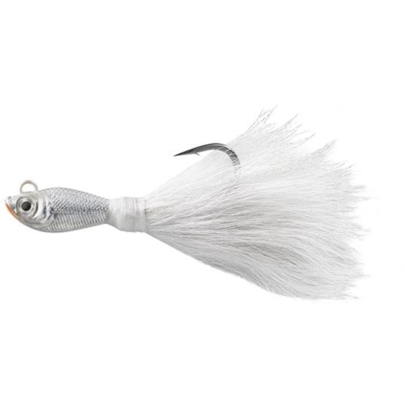 SPRO Power Bucktail Jig w/ O’Shaughnessy Hook White 1 oz