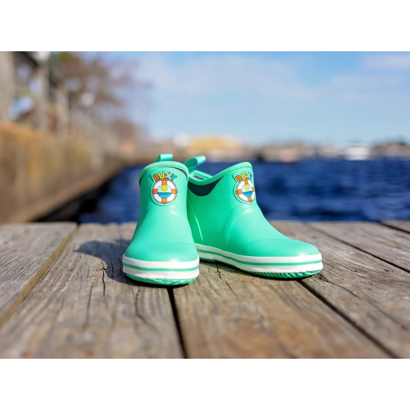 BUOY BOOTS KIDS ANKLE BOOTS SEAFOAM 10K
