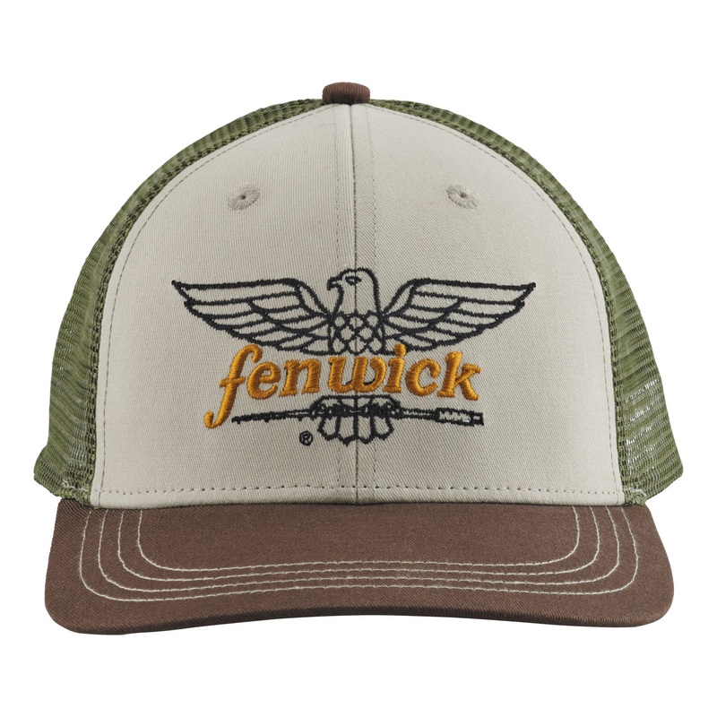 Fenwick Original Embroidered Trucker Hat Tan/Brown/Olive One Size Fits Most