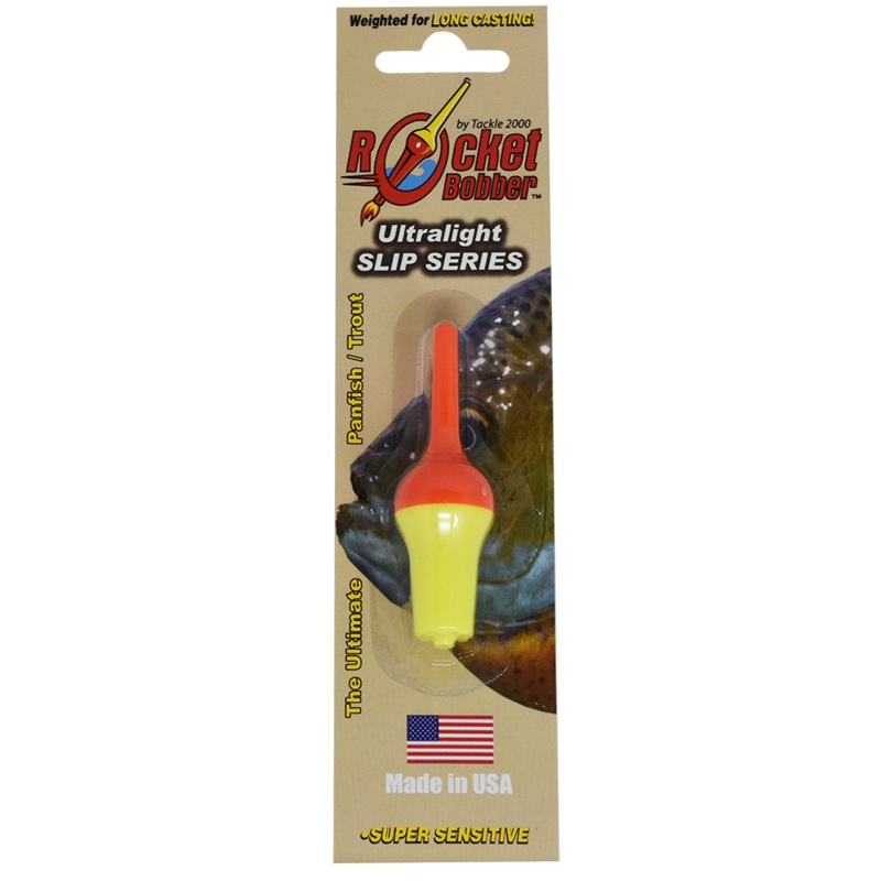 Mini Rocket Bobber Ultralight Slip Series, Single blister pack 3-3/4IN ORANGE TOP