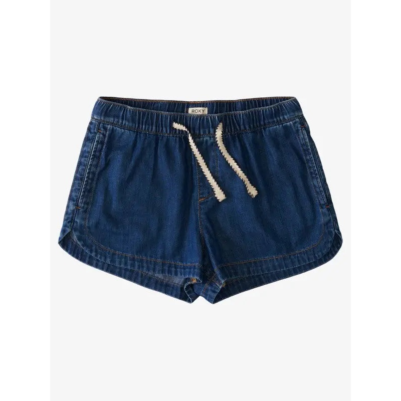 ROXY NEW IMPOSSIBLE DENIM SHORTS MEDIUM BLUE XS