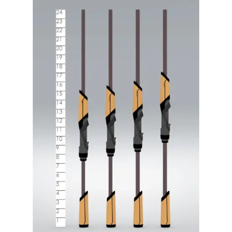 St. Croix Mojo Bass Trigon Spinning Rod – 6’8″ Medium Extra Fast JOS68MXF