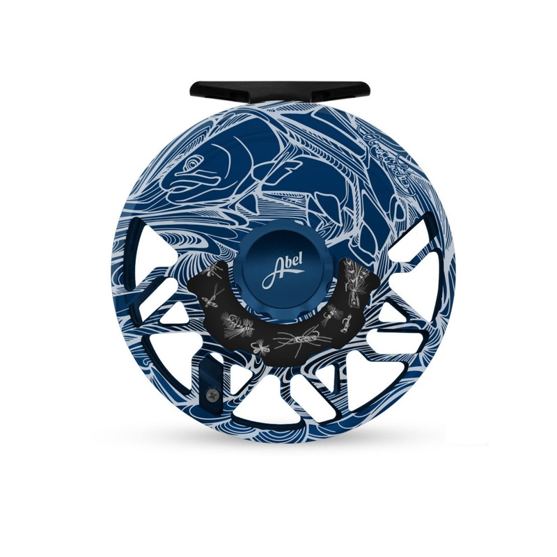 Abel Rove Fly Reel | Freshwater Graphic Plate 4/6 Gloss  Black Freshwater Drag Plate