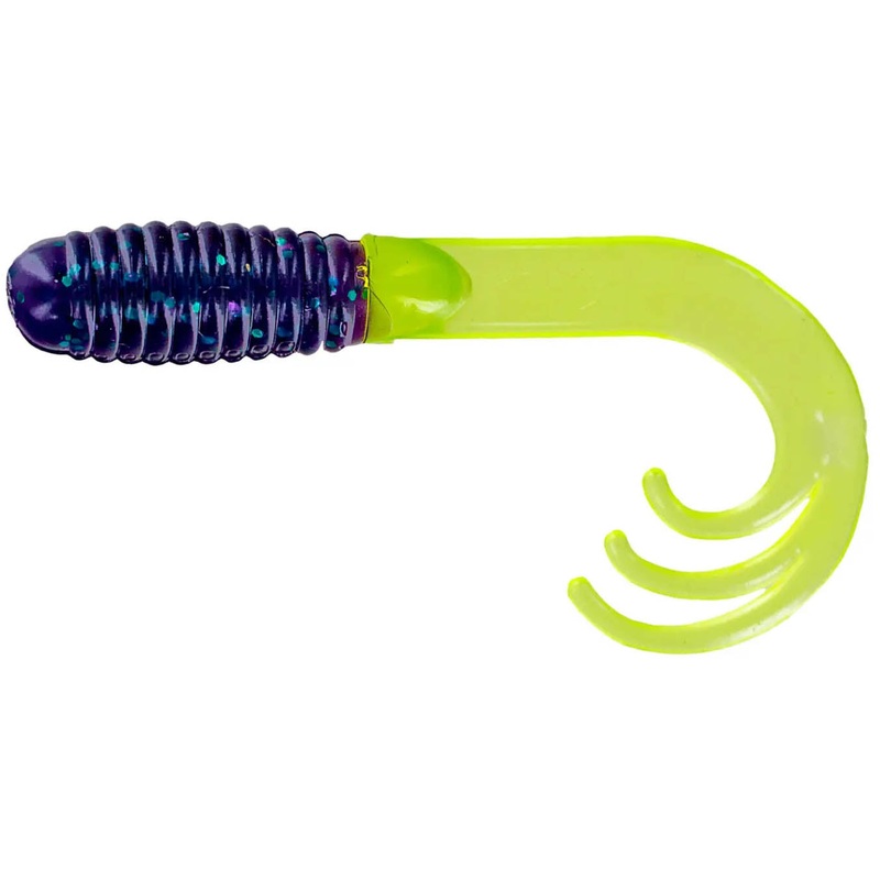 Big Bite Baits 2 inch Triple Tip Grub 10 pack Auburn Shine