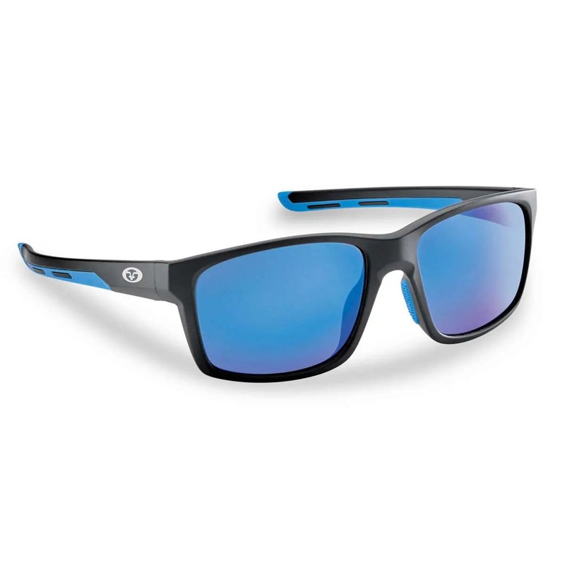 Flying Fisherman Freeline Sunglasses 7706BSB Smoke Frame with Smoke Blue Mirror Lens